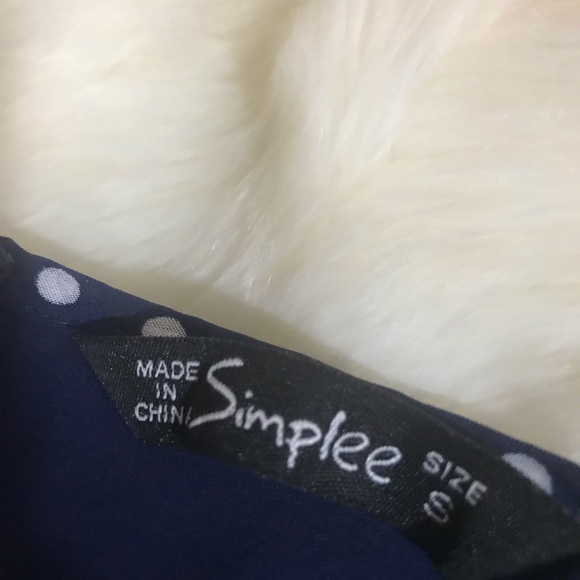 SIMPLEE polka dot ruffle off shoulder dress pin up - Picture 4 of 5